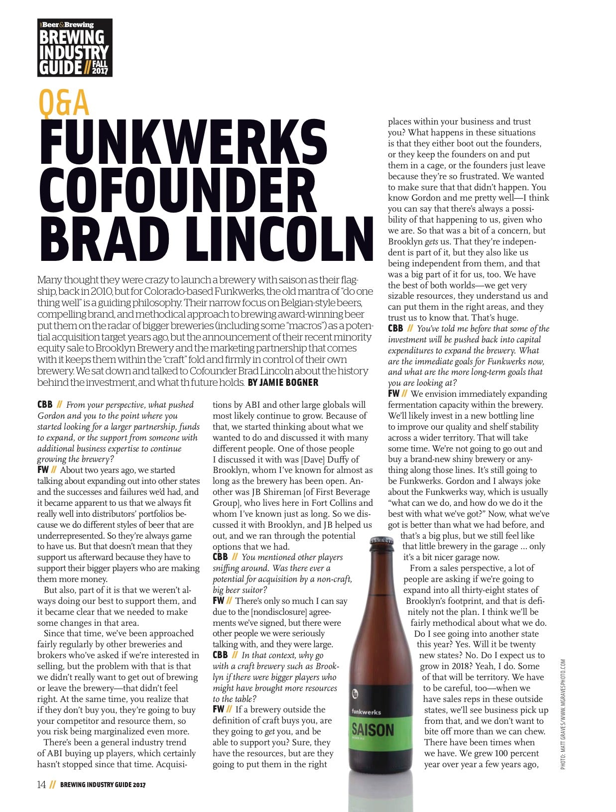 Brewing Industry Guide Fall 2017 - Craft Beer & Brewing