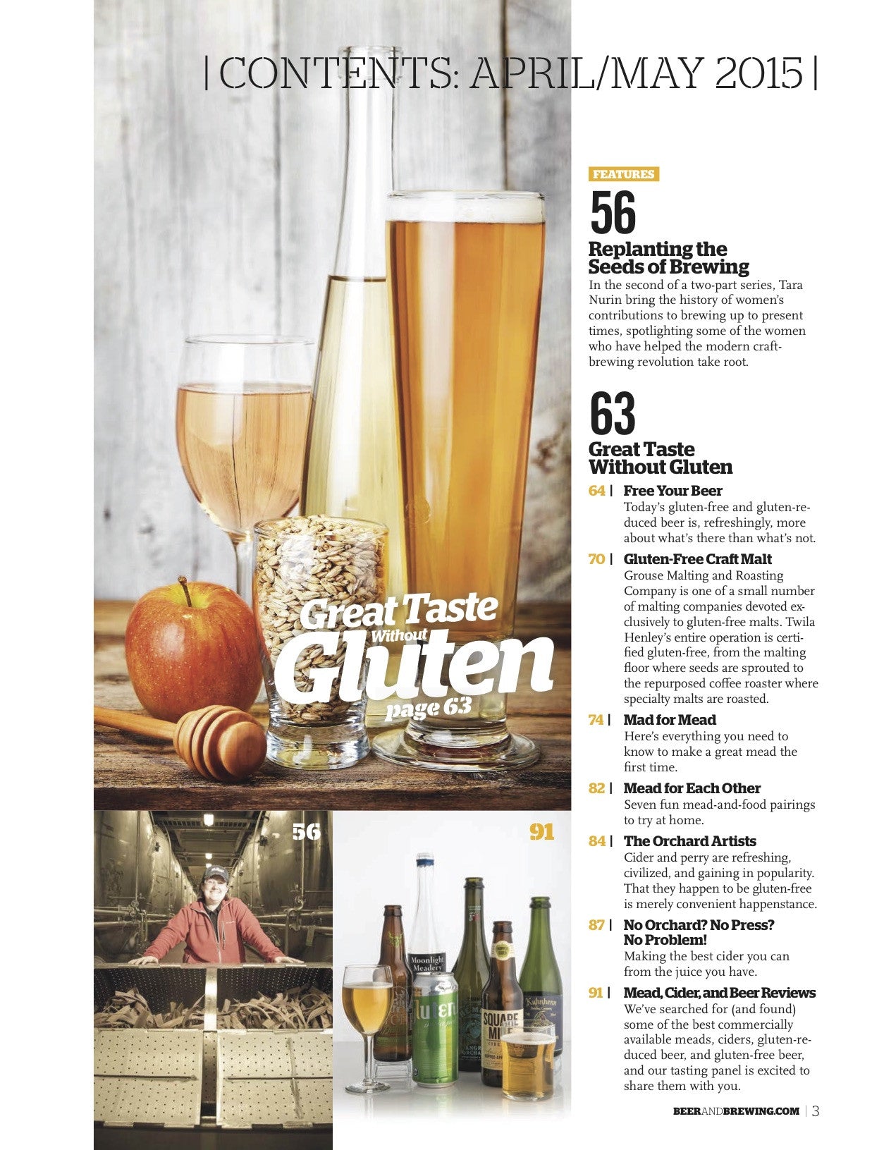 April-May 2015 Issue (Print) - Craft Beer & Brewing