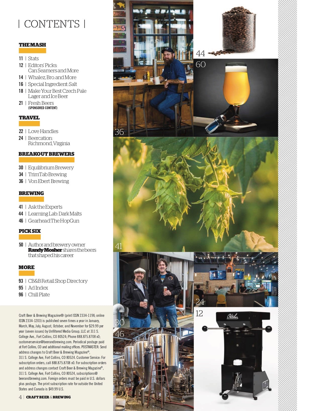 2018 Best in Beer Issue - Craft Beer & Brewing