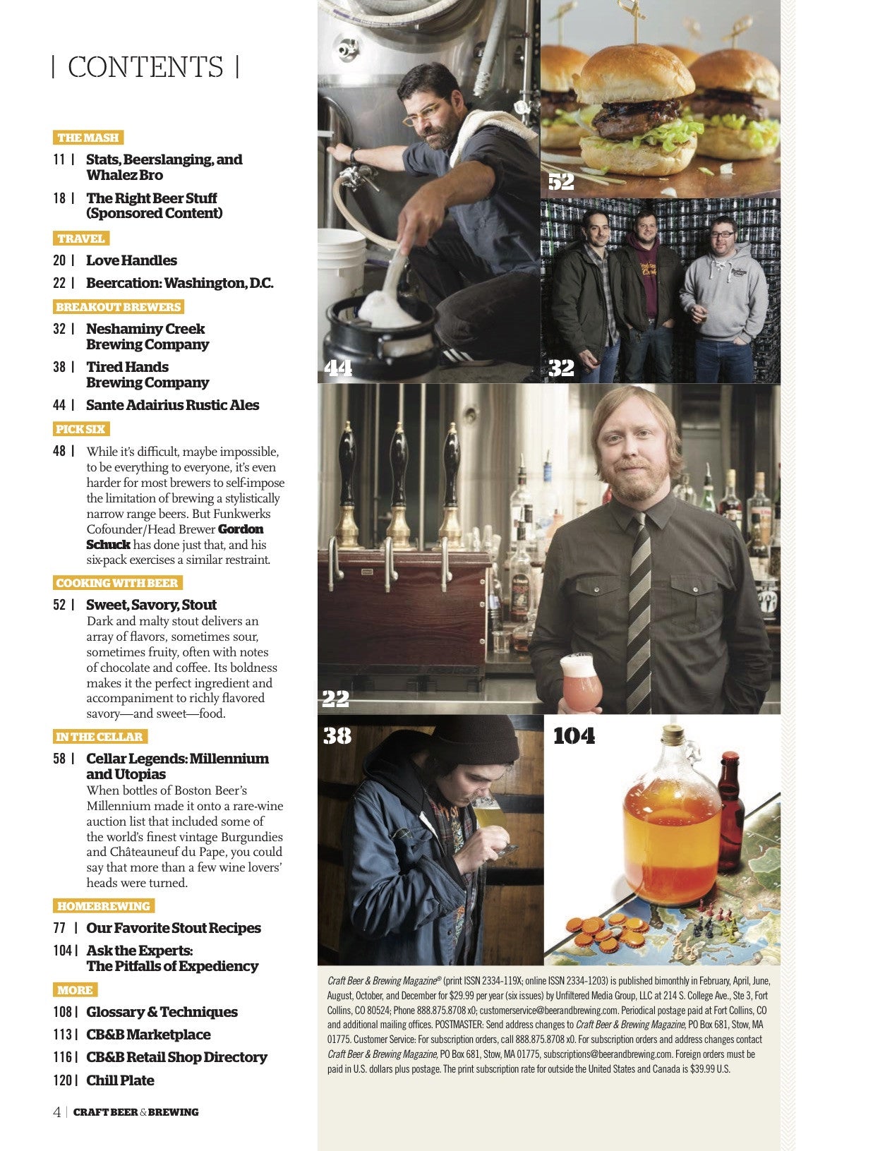 April-May 2016 Issue (Print) - Craft Beer & Brewing