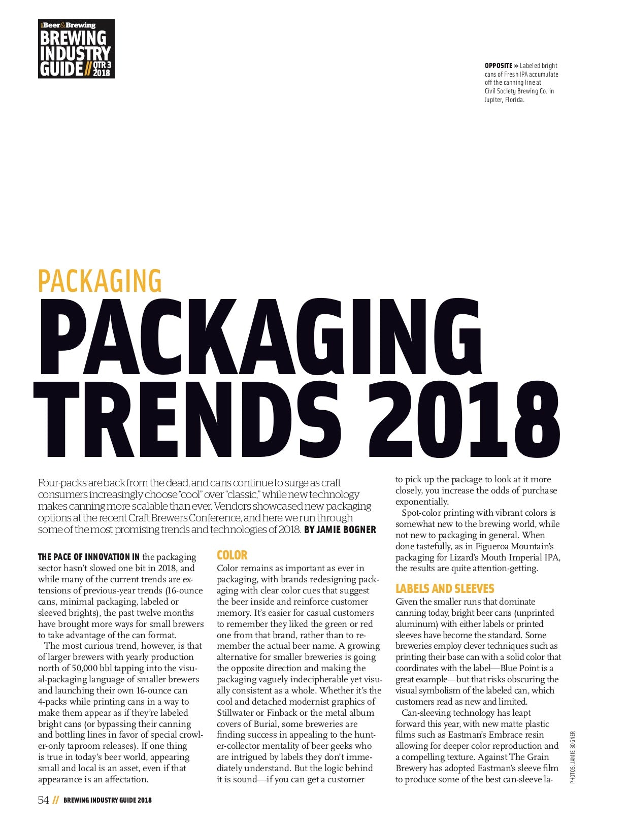 Brewing Industry Guide Q3-2018 (The Packaging Issue) - Craft Beer & Brewing