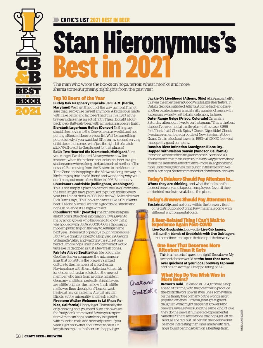 Best in Beer 2021 (December-January 2022)