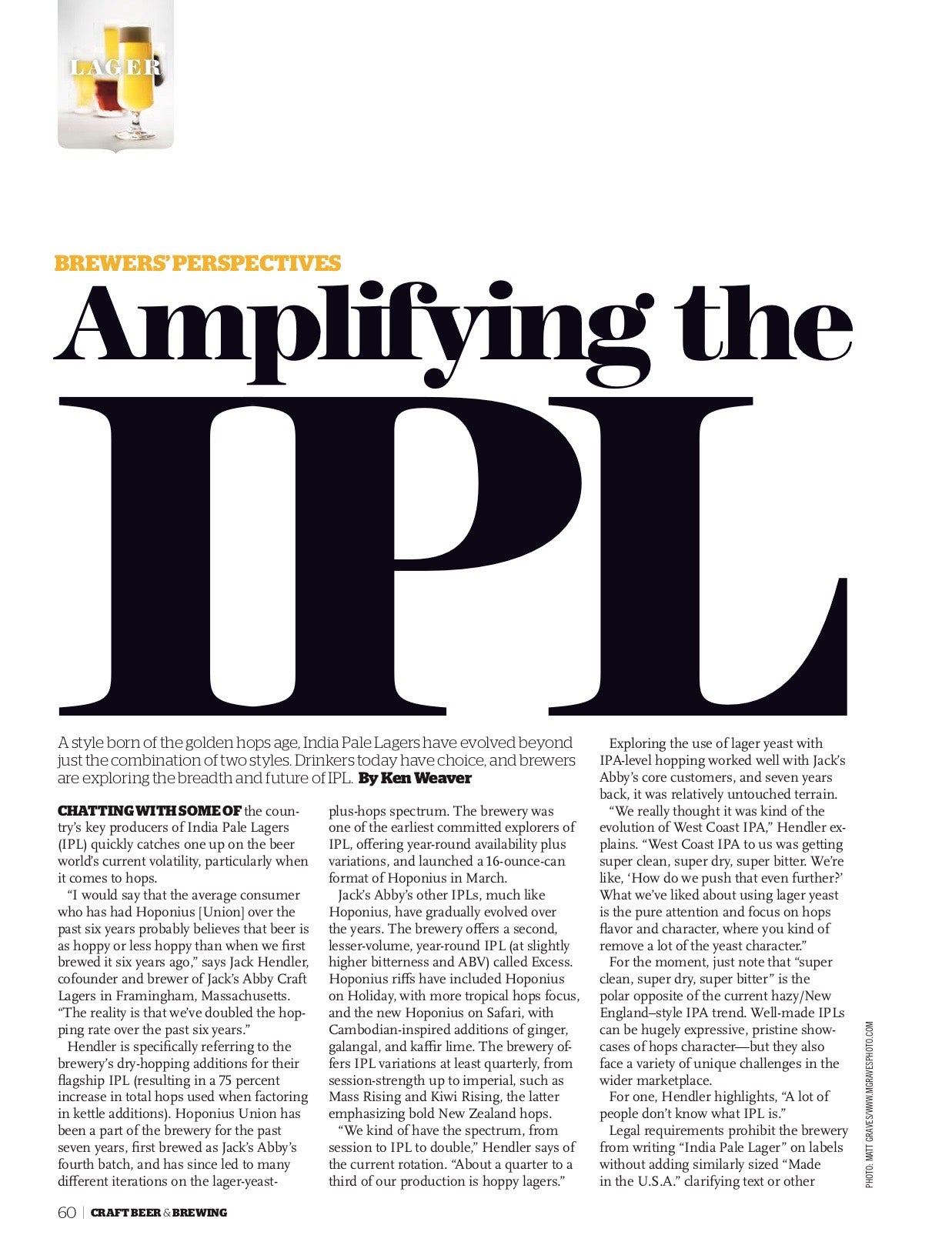 There's a Whole Lot to Love About Lagers (June-July 2018 Issue) - Craft Beer & Brewing