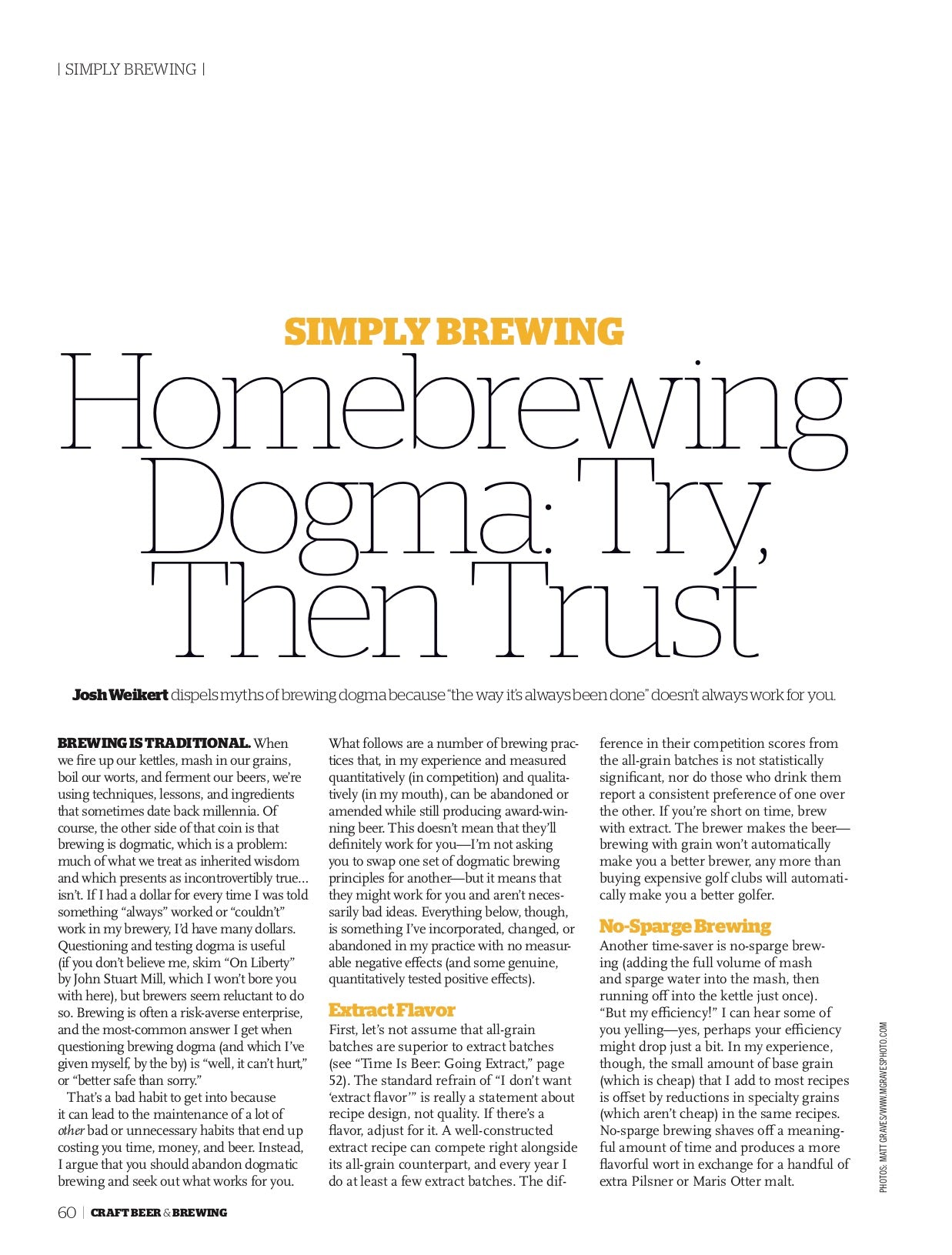 2018 Best in Beer Issue - Craft Beer & Brewing