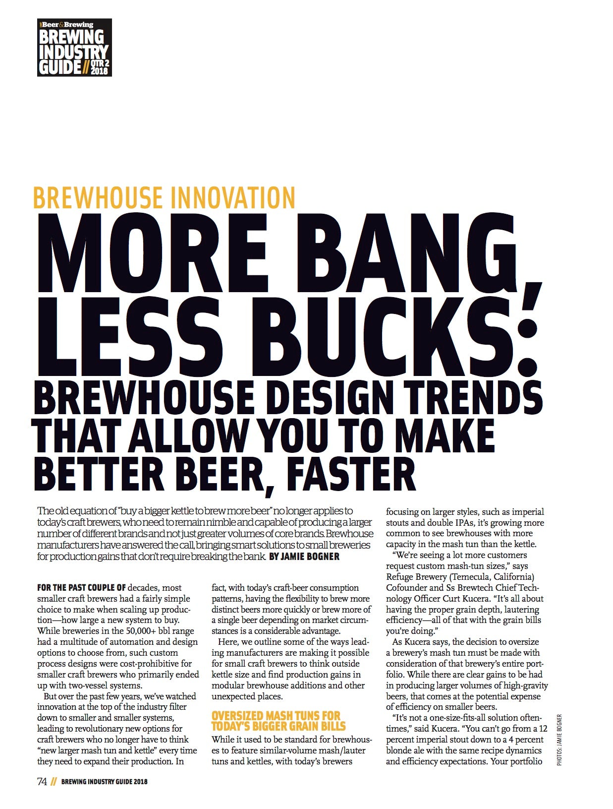 Brewing Industry Guide Q2-2018 (The Equipment Issue) - Craft Beer & Brewing