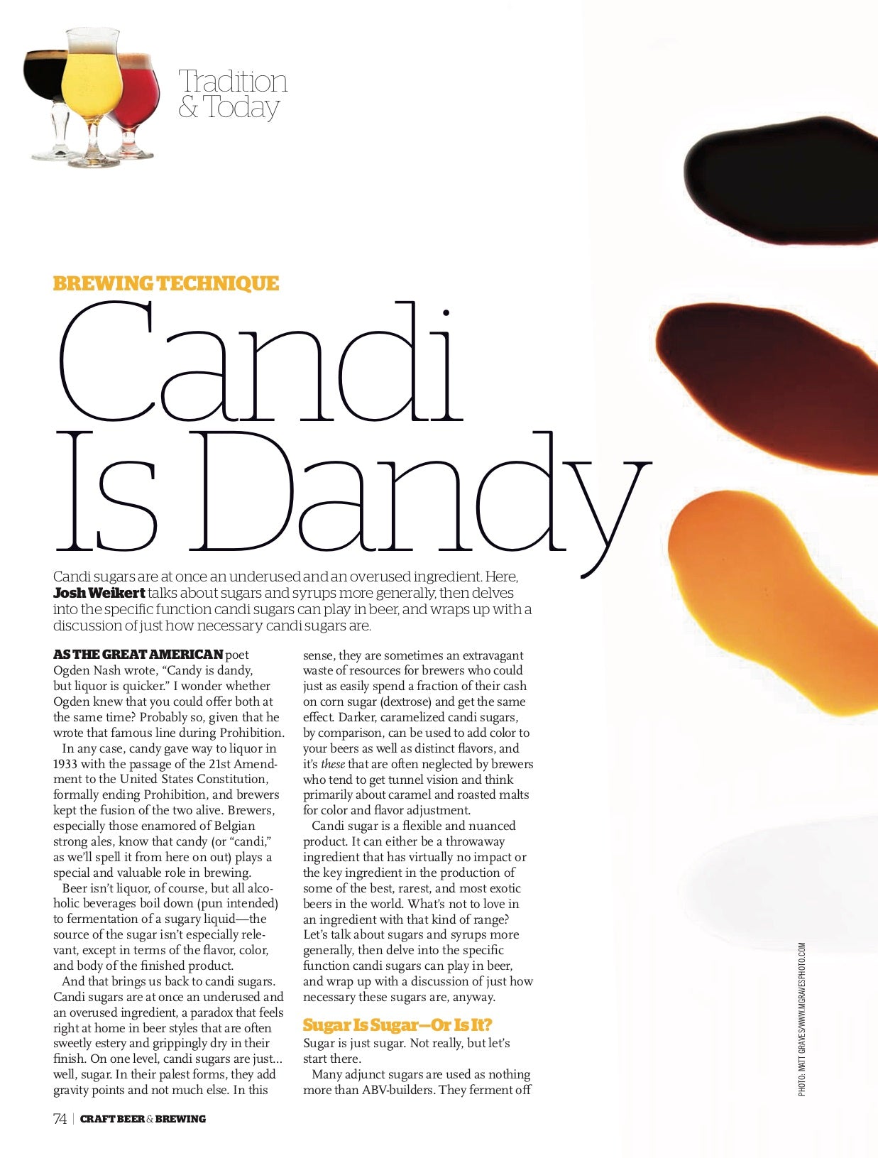 Tradition & Today (October-November 2018 Issue) - Craft Beer & Brewing