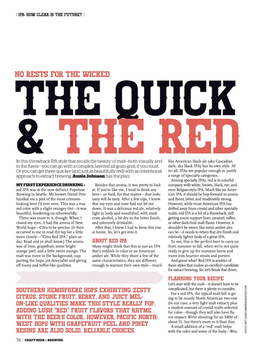 The IPA Issue: Cold IPA, New West Coast, Hop Saturation & More (August-September 2022)