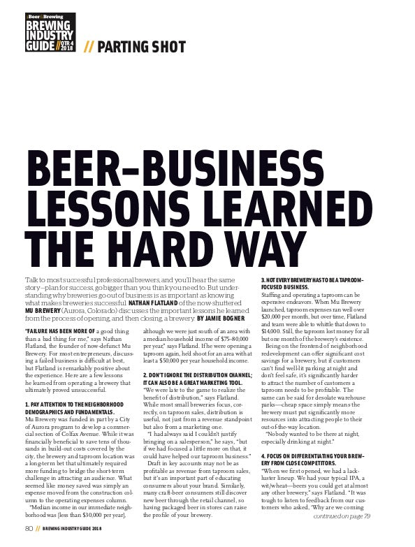 Brewing Industry Guide Q4-2018 (The Marketing Issue) - Craft Beer & Brewing