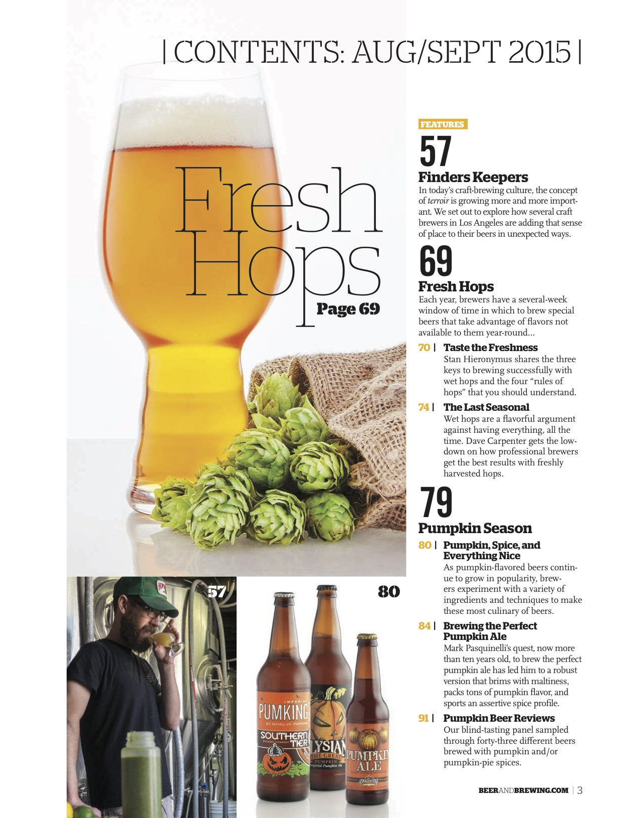 August-September 2015 Issue (Fresh Hops) - Craft Beer & Brewing