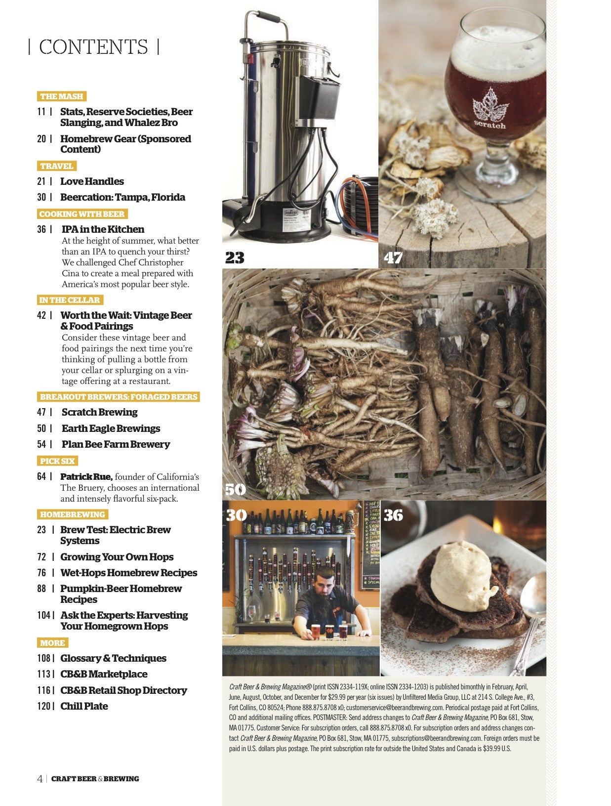 August-September 2015 Issue (Fresh Hops) - Craft Beer & Brewing