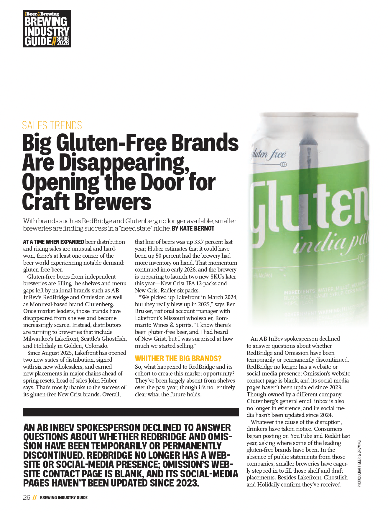 Brewing Industry Guide Spring 2026