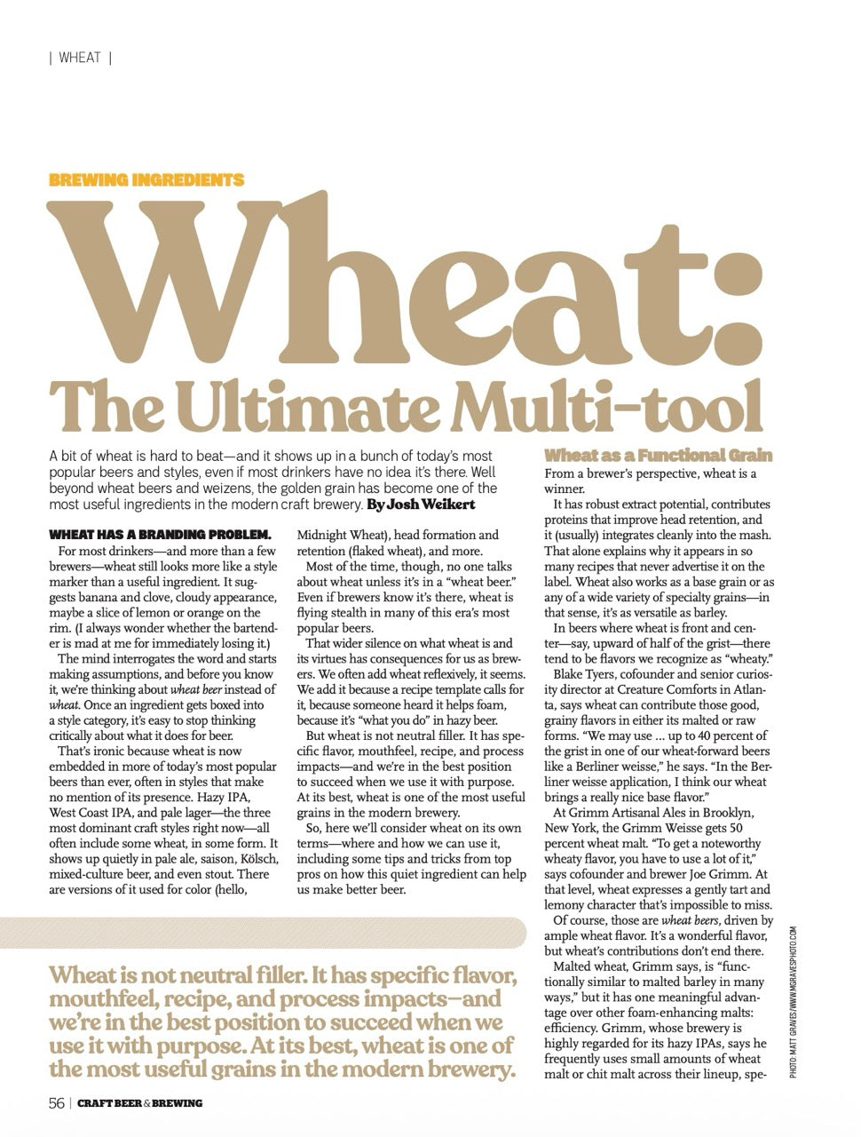 From Grain to Class (Spring 2026) - Craft Beer & Brewing